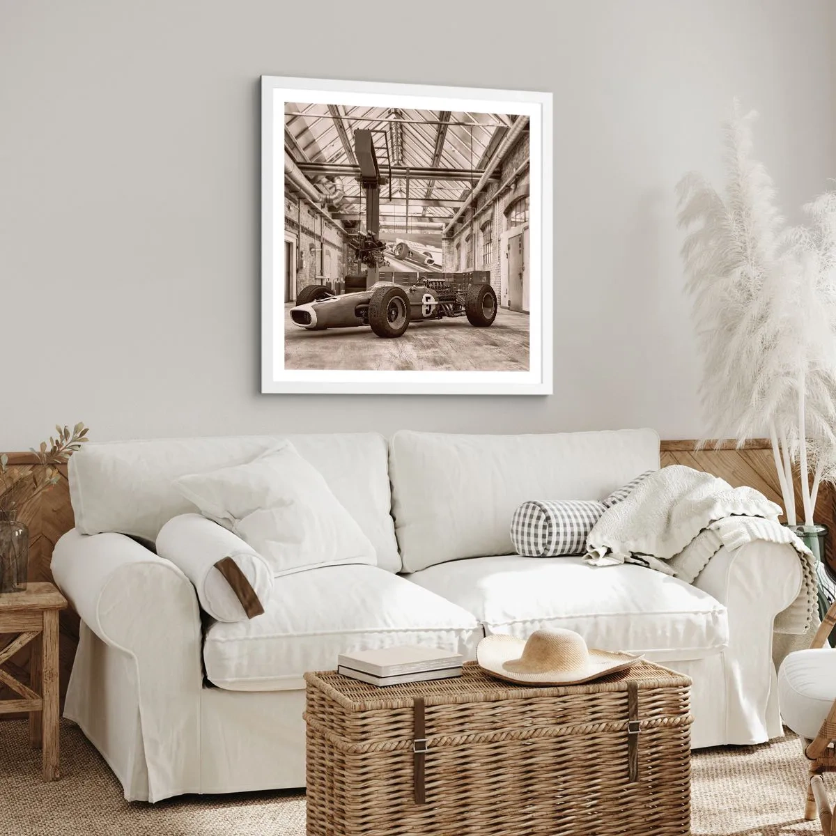 Poster in einem weißen Rahmen - Die Siegerruhe - 30x30 cm