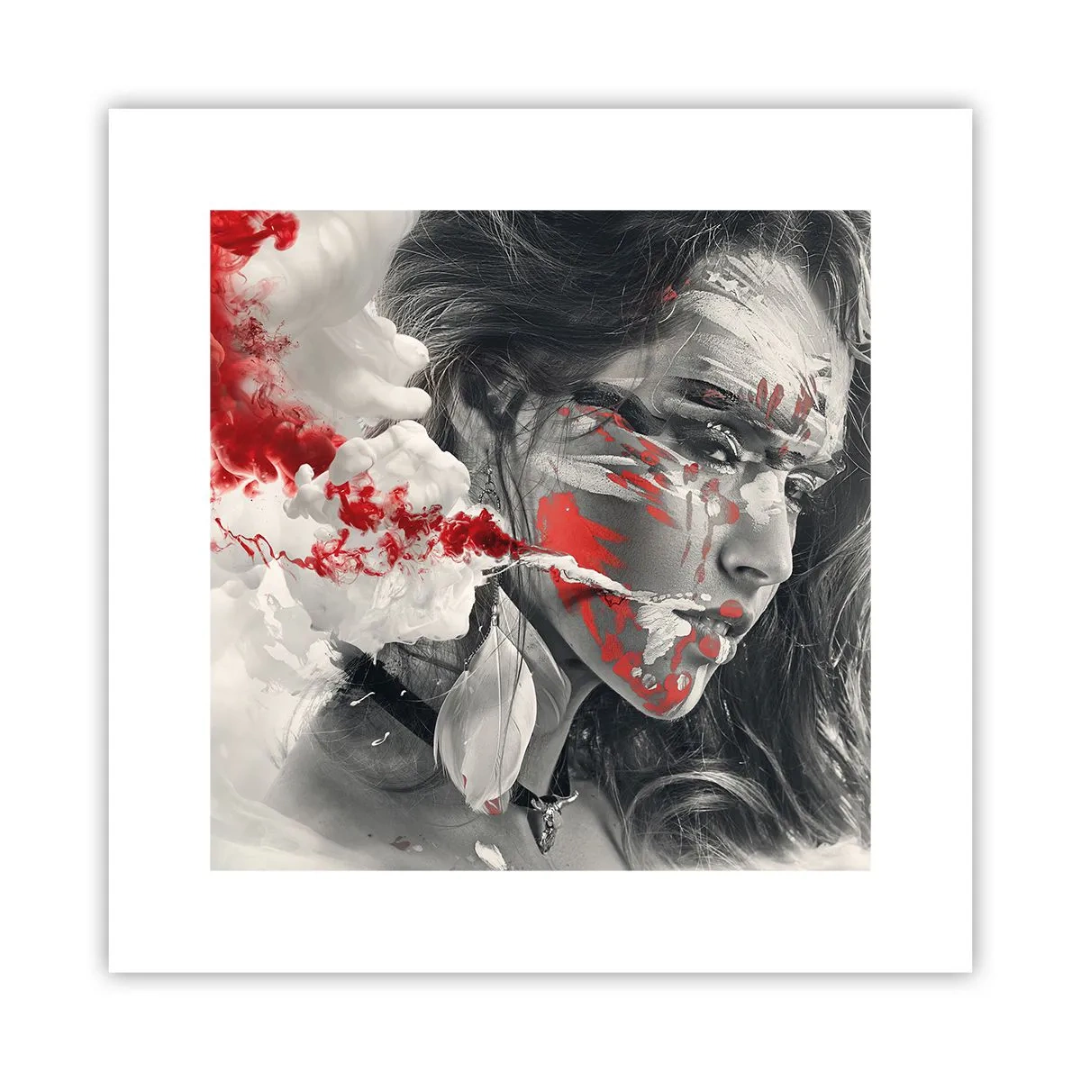 Poster - Im Dunst der Absurdität - 30x30 cm