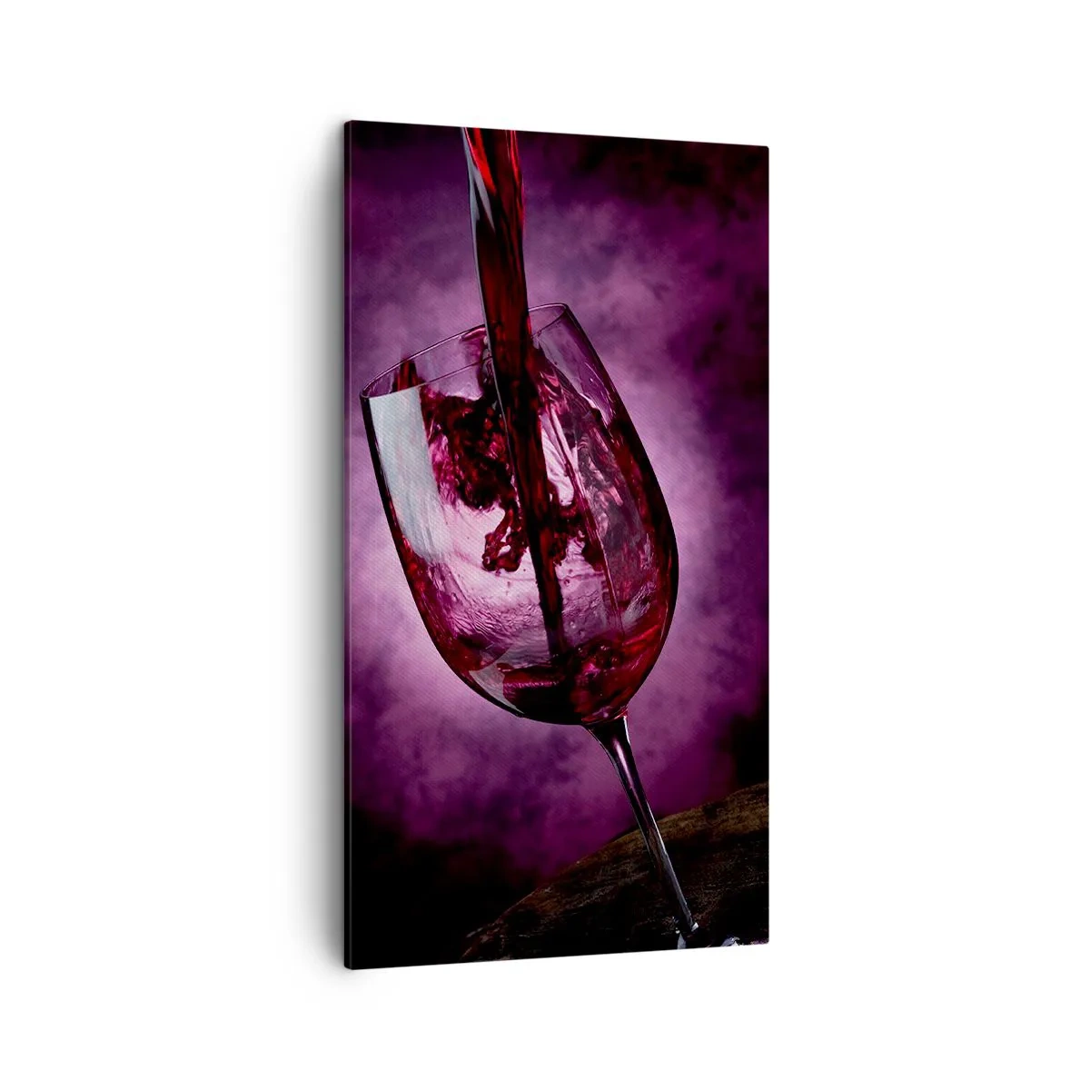 Bild auf Leinwand - Leinwandbild - Scharlachrot? Karminrot? Nein, Rubin. - 45x80 cm