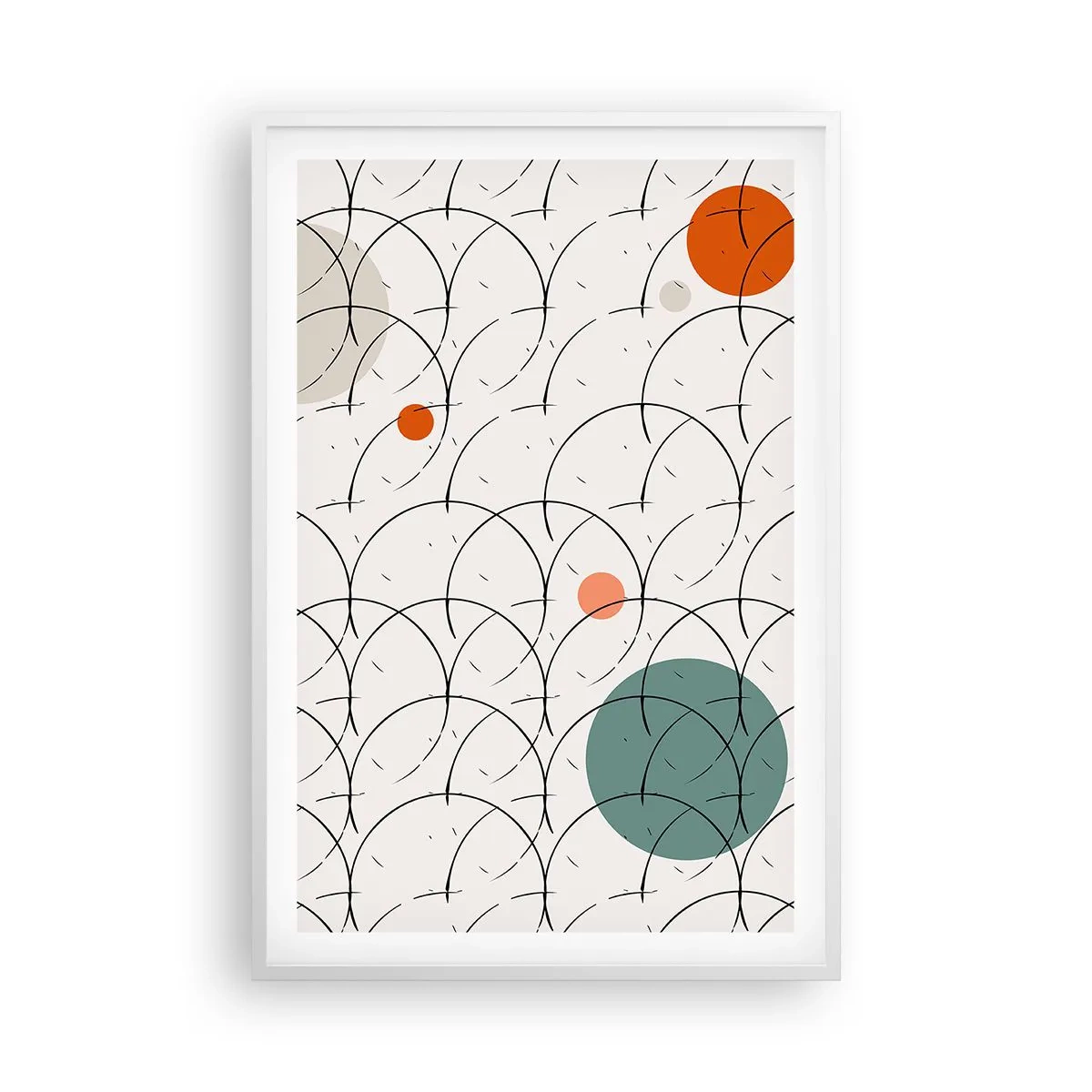 Poster in einem weißen Rahmen - Im Pop-Art-Geist - 61x91 cm