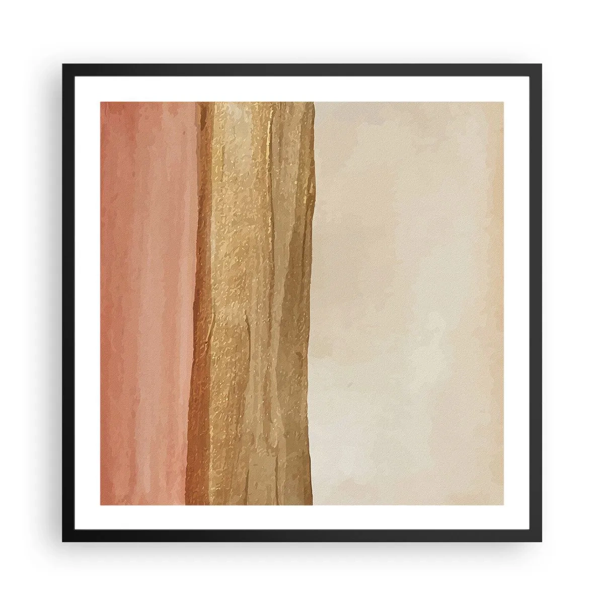 Poster in einem schwarzem Rahmen - Vertikale Komposition - 60x60 cm