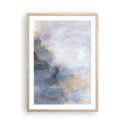 Poster in einem Rahmen aus heller Eiche - Farbtöne und Akkorde - 50x70 cm