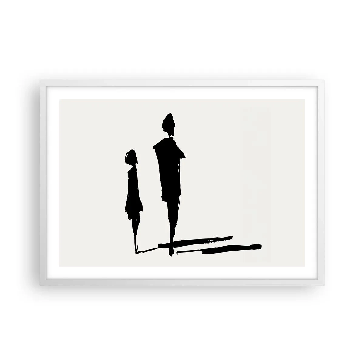 Poster in einem weißen Rahmen - Mit Sicherheit zusammen? - 70x50 cm