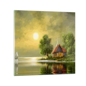 Glasbild - Bild auf glas - Schön, wie ein Bild - 70x70 cm