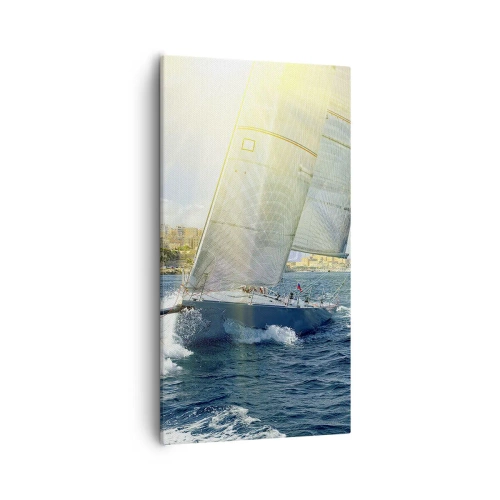 Bild auf Leinwand - Leinwandbild - Es ist Zeit die Stadt zu verlassen - 55x100 cm