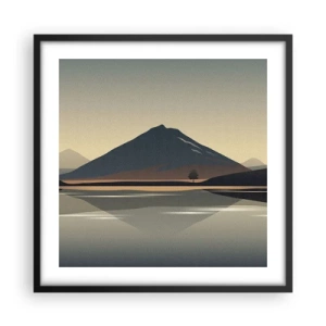 Poster in einem schwarzem Rahmen - Spiegelreflexion - 50x50 cm