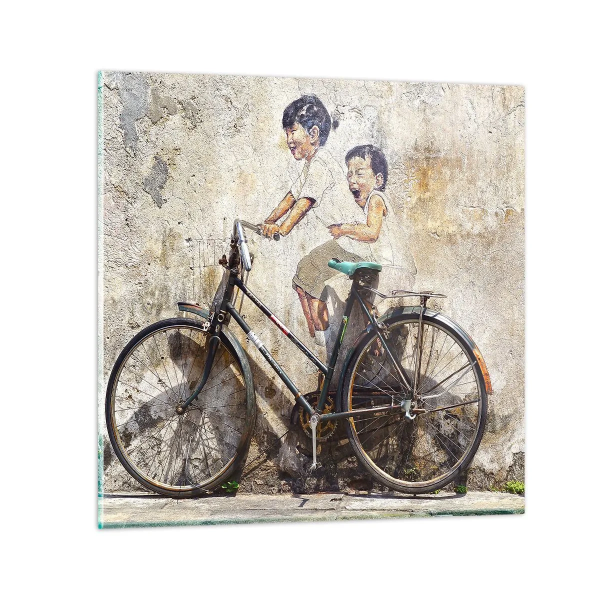 Glasbild - Bild auf glas - Richtig oder falsch? - 50x50 cm