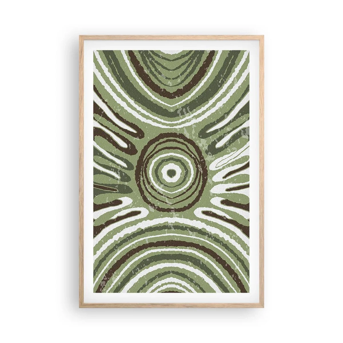 Poster in einem Rahmen aus heller Eiche - Explosion von Emotionen - 61x91 cm