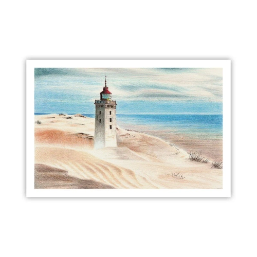 Poster - Immer aufs Meer starrend - 91x61 cm