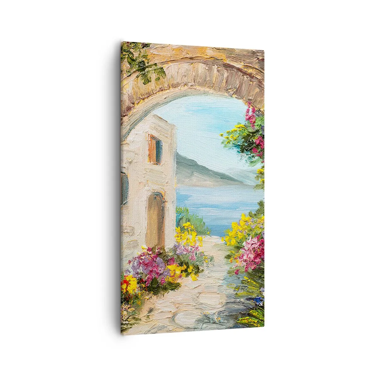 Bild auf Leinwand - Leinwandbild - Charme einer Küstenprovinz - 55x100 cm