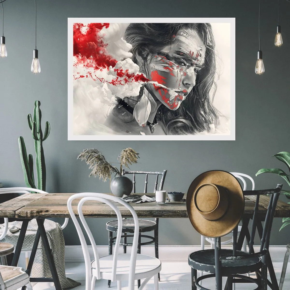 Poster - Im Dunst der Absurdität - 70x50 cm