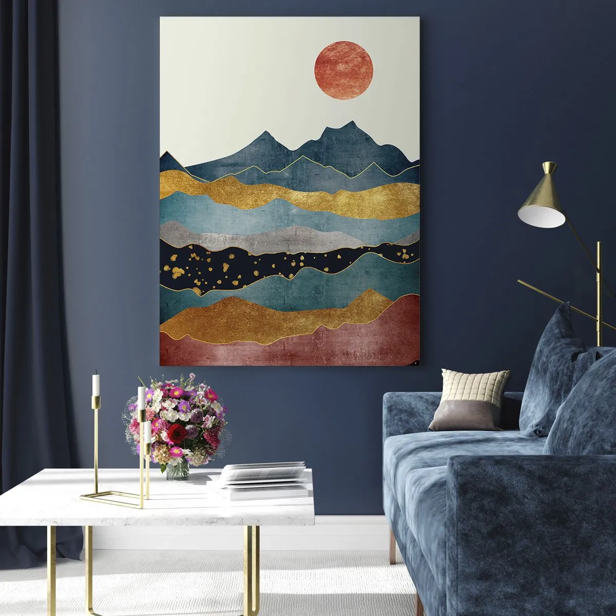 Glasbild - Bild auf glas - Ein Querschnitt durch die Welt - 80x120 cm