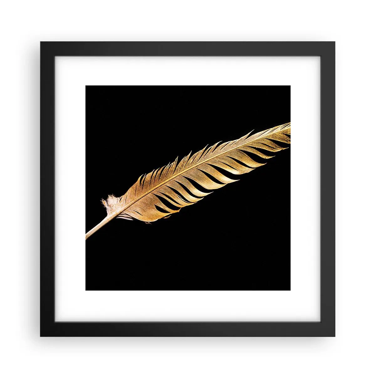 Poster in einem schwarzem Rahmen - Er hat ein ungewöhnliches Schreibtalent ... - 30x30 cm