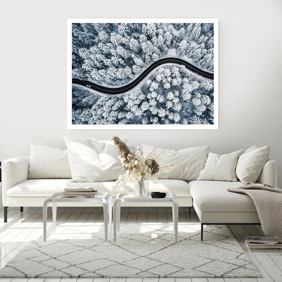 Poster - Durch den Winterwald - 70x50 cm