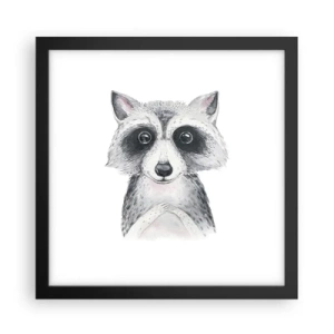 Poster in einem schwarzem Rahmen - Ein Moment zum Bewegen - 30x30 cm