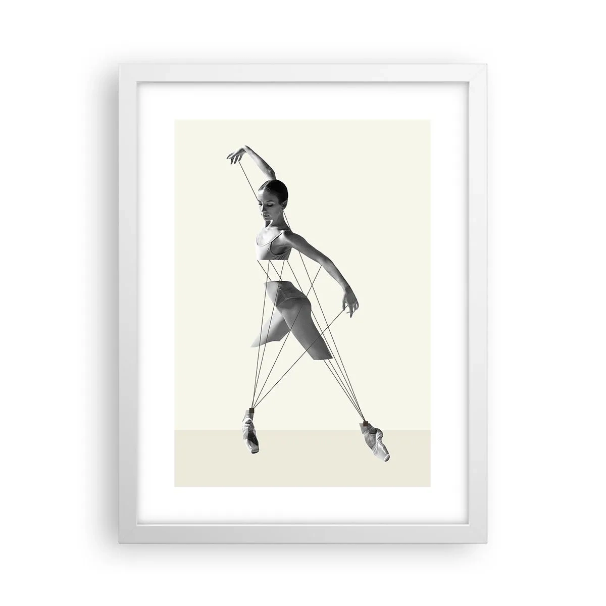 Poster in einem weißen Rahmen - Im Theater der Welt - 30x40 cm