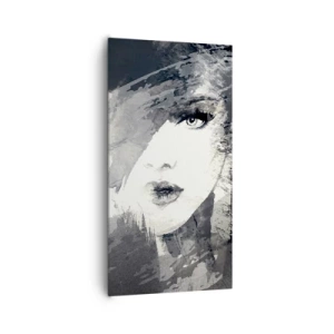 Bild auf Leinwand - Leinwandbild - Hinter einem grauen Schleier - 65x120 cm