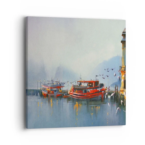 Bild auf Leinwand - Leinwandbild - Am Ende der Welt - 40x40 cm