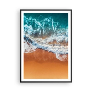 Poster in einem schwarzem Rahmen - Immer Hand in Hand - 70x100 cm