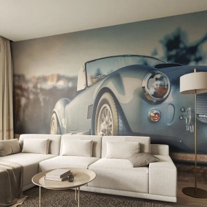 Maßgeschneiderte Fototapete Premium Canvas - Denn Stil zählt - Auto, Cabriolet, Reise