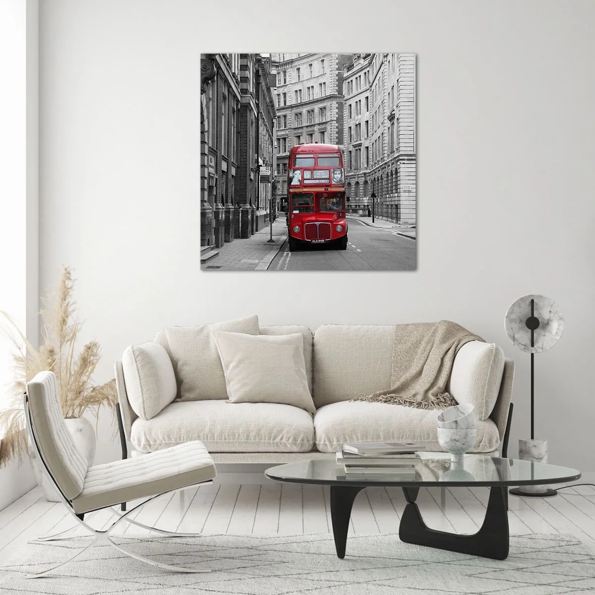 Glasbild - Bild auf glas - Der Alltag muss nicht grau sein - 30x30 cm