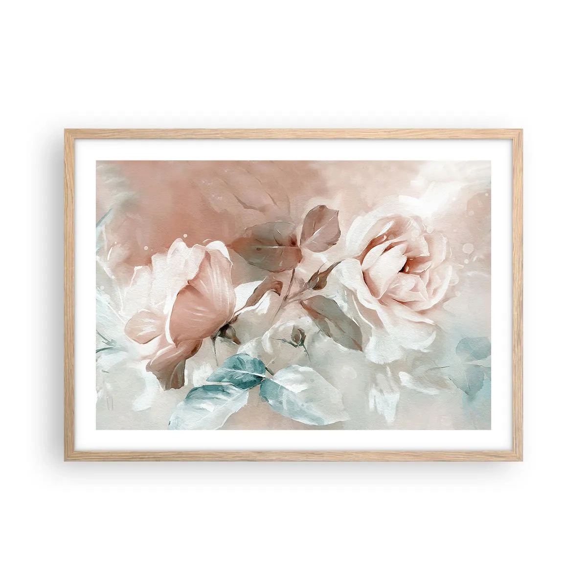 Poster in einem Rahmen aus heller Eiche - Geist der Romantik - 70x50 cm