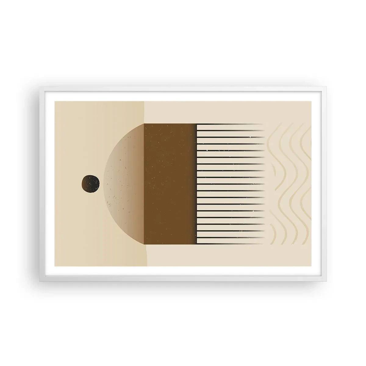 Poster in einem weißen Rahmen - Verschiedene Staaten - 91x61 cm