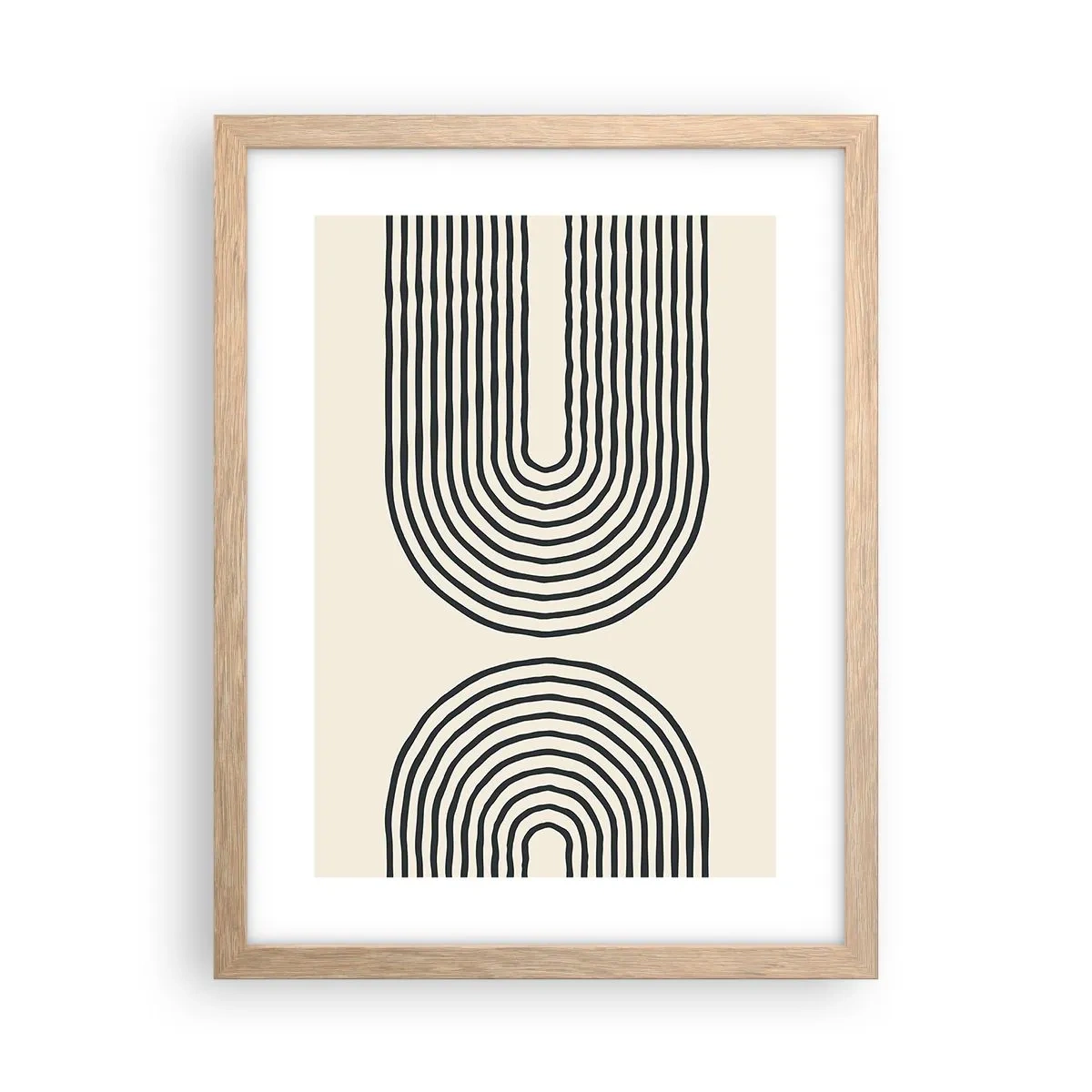 Poster in einem Rahmen aus heller Eiche - In einem Moment ... - 30x40 cm