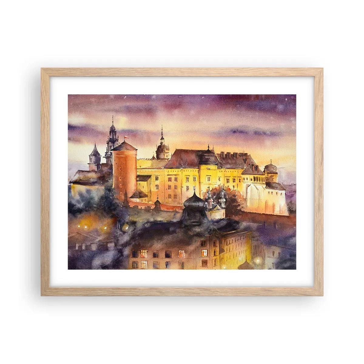 Poster in einem Rahmen aus heller Eiche - Geschichte und Märchen - 50x40 cm