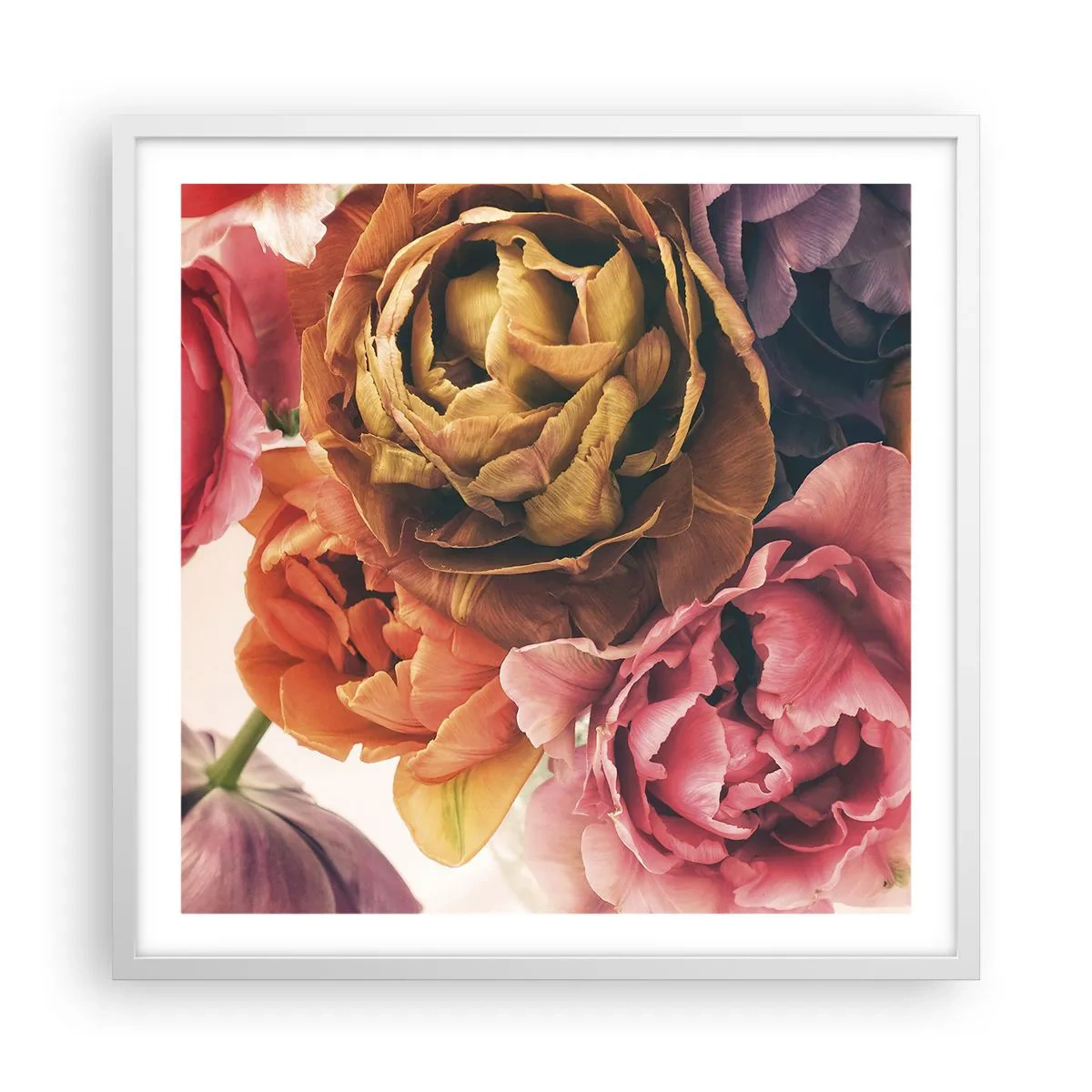 Poster in einem weißen Rahmen - Eine Feier des Lebens - 60x60 cm