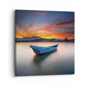 Bild auf Leinwand - Leinwandbild - Eine gute Nacht kommt - 40x40 cm