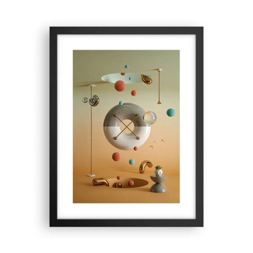 Poster in einem schwarzem Rahmen - Alles kann passieren - 30x40 cm