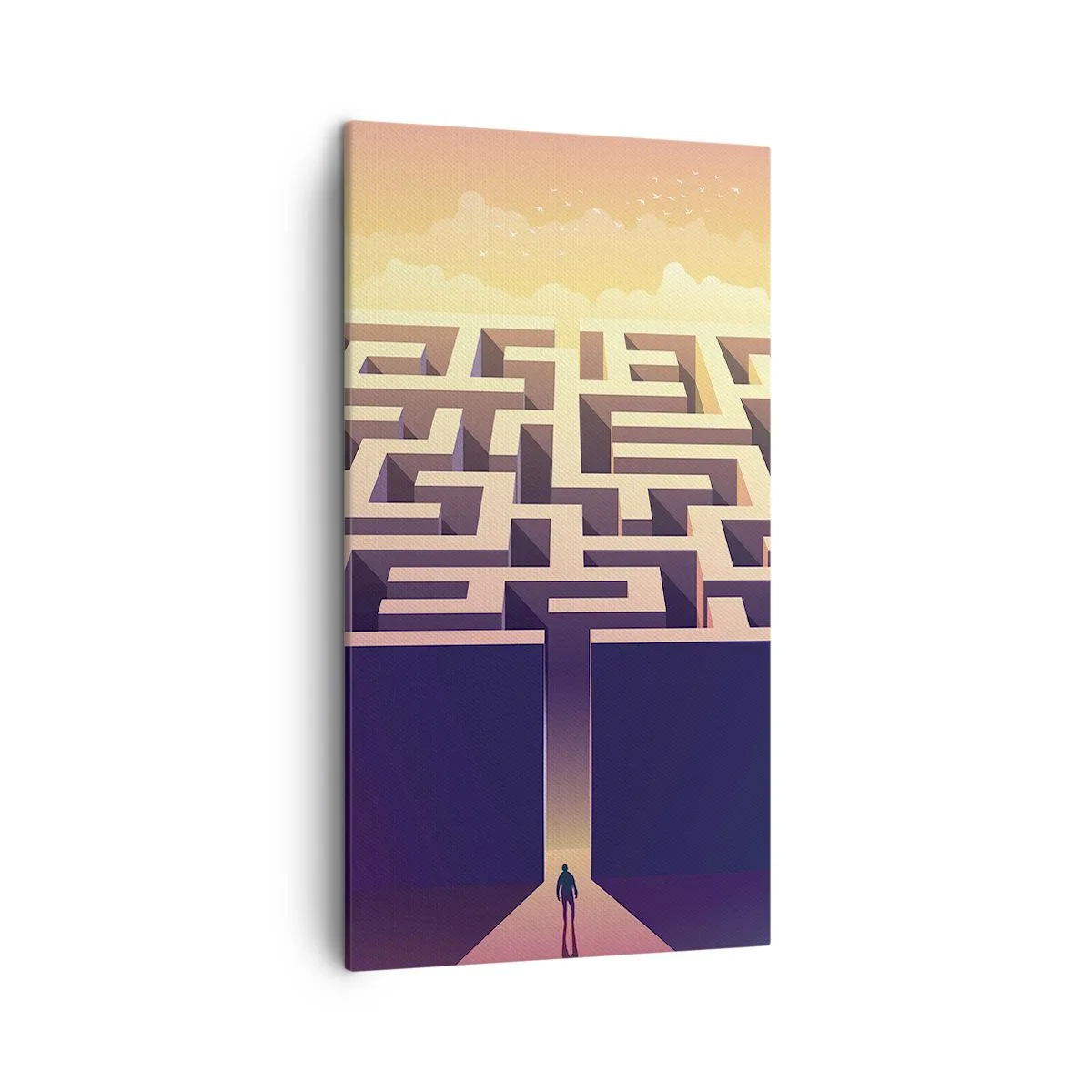 Bild auf Leinwand - Leinwandbild - Entscheidungszeit - 45x80 cm