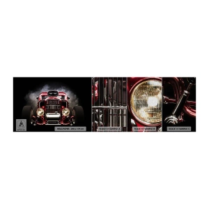Fototapeten Muster Premium Sand - Schnell und wahnsinnig schön - Automobil, Auto, Sport - 100x30 cm