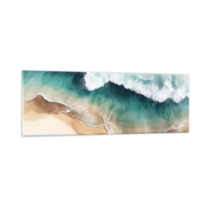Glasbild - Bild auf glas - Das ewige Treffen - 90x30 cm