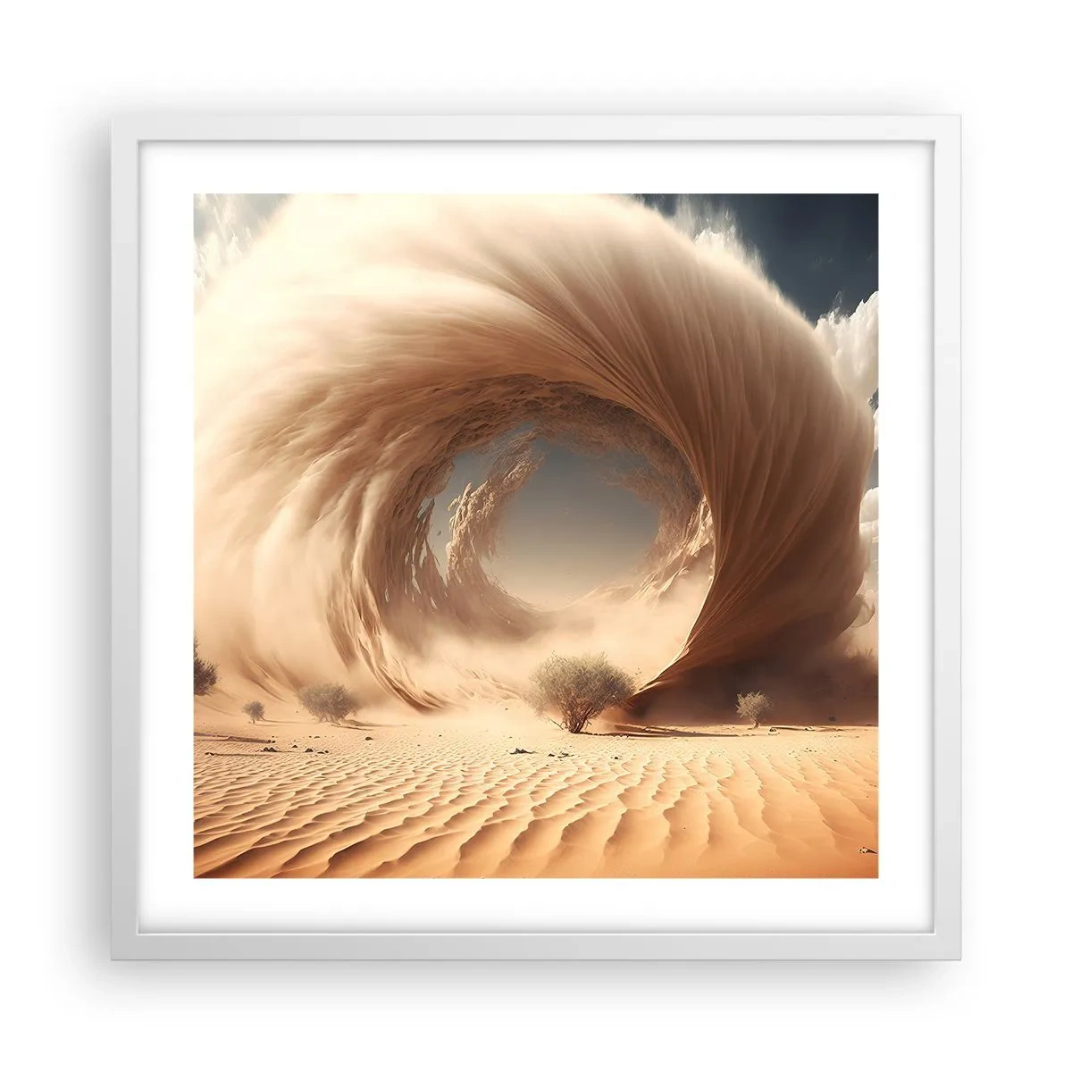 Poster in einem weißen Rahmen - Geöffnetes Portal - 50x50 cm