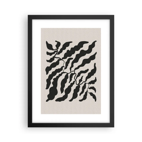 Poster in einem schwarzem Rahmen - Natur des Quadrats - 30x40 cm