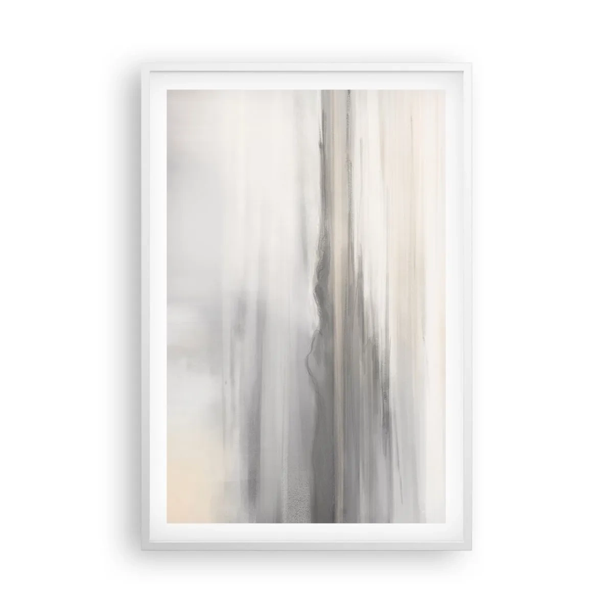 Poster in einem weißen Rahmen - Nachdenkliche Distanz - 61x91 cm