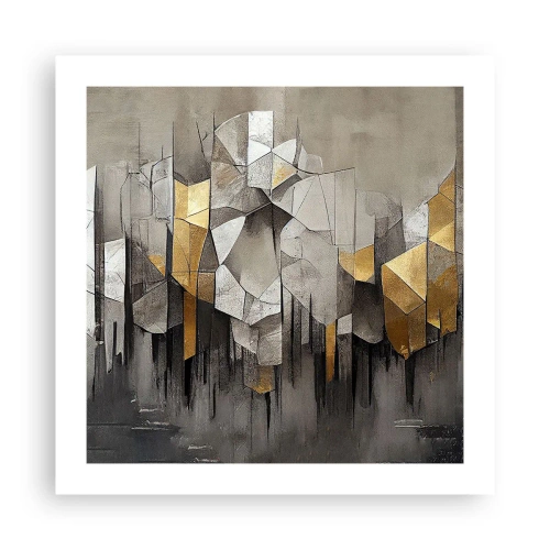 Poster - Komposition aus Eis und Licht - 50x50 cm