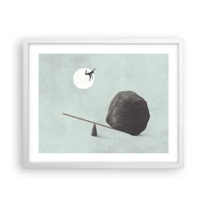 Poster in einem weißen Rahmen - Erfüllte Träume - 50x40 cm