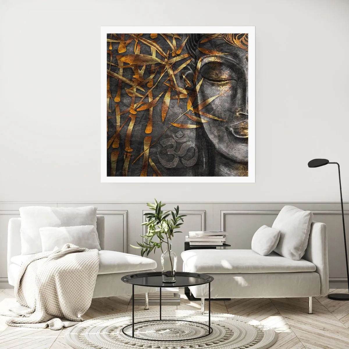 Poster - Fühle den Frieden - 30x30 cm