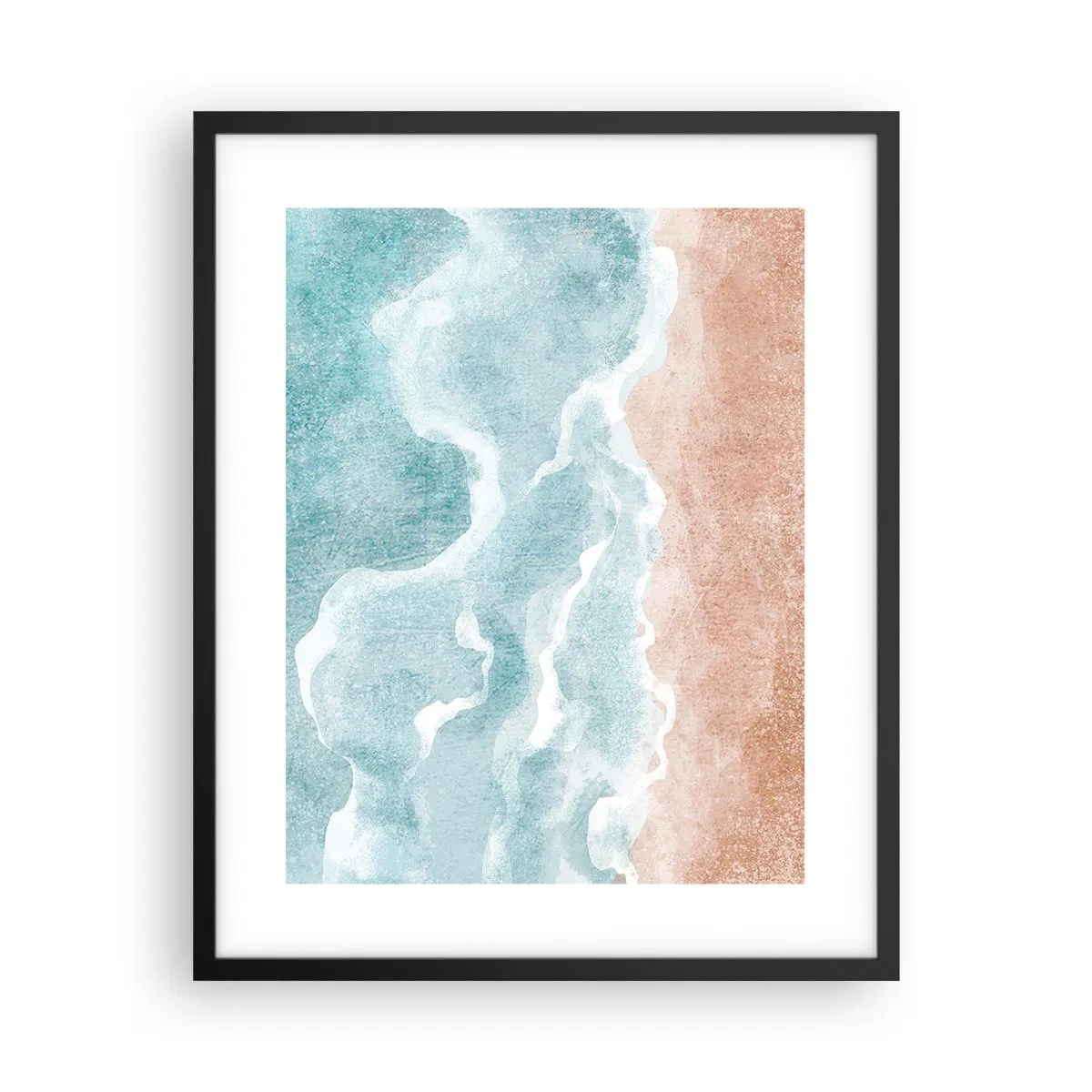 Poster in einem schwarzem Rahmen - Cloud-Abstraktion - 40x50 cm