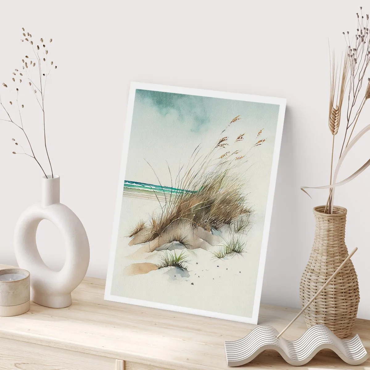 Poster - Mit Sand bedeckt - 40x50 cm
