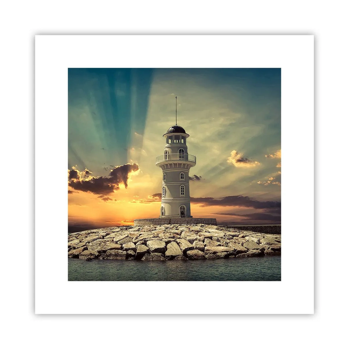 Poster - Licht - Gut - Schönheit - 30x30 cm