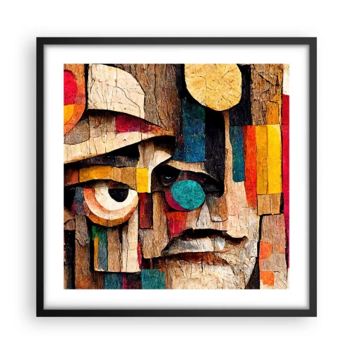 Poster in einem schwarzem Rahmen - Ich sehe dich… - 50x50 cm