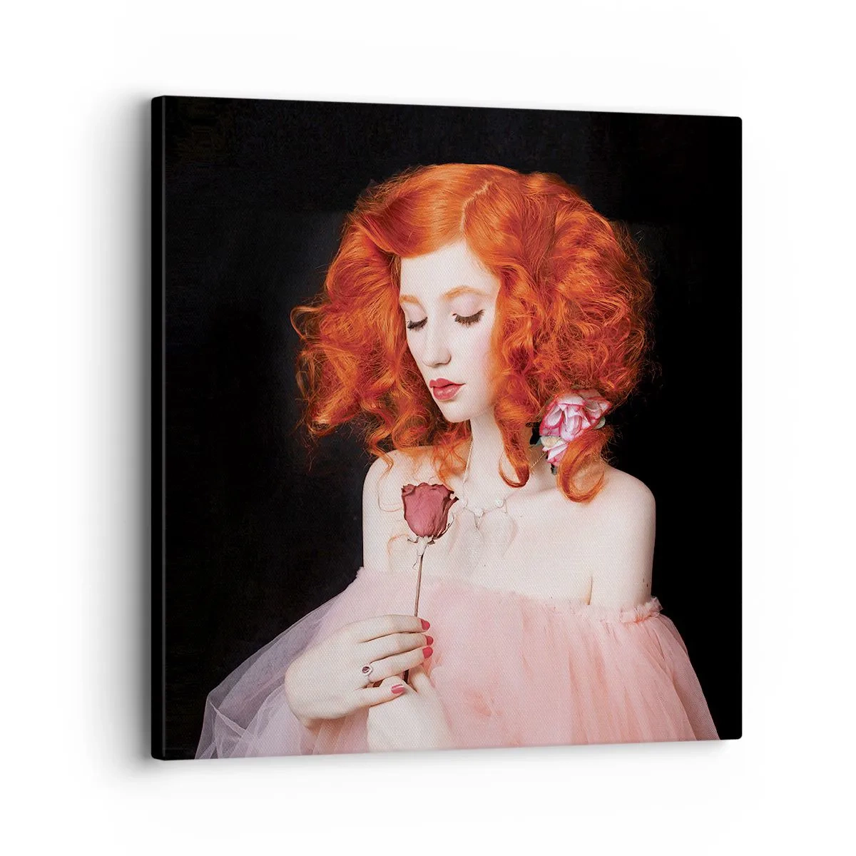 Bild auf Leinwand - Leinwandbild - Im barocken Stil - 30x30 cm