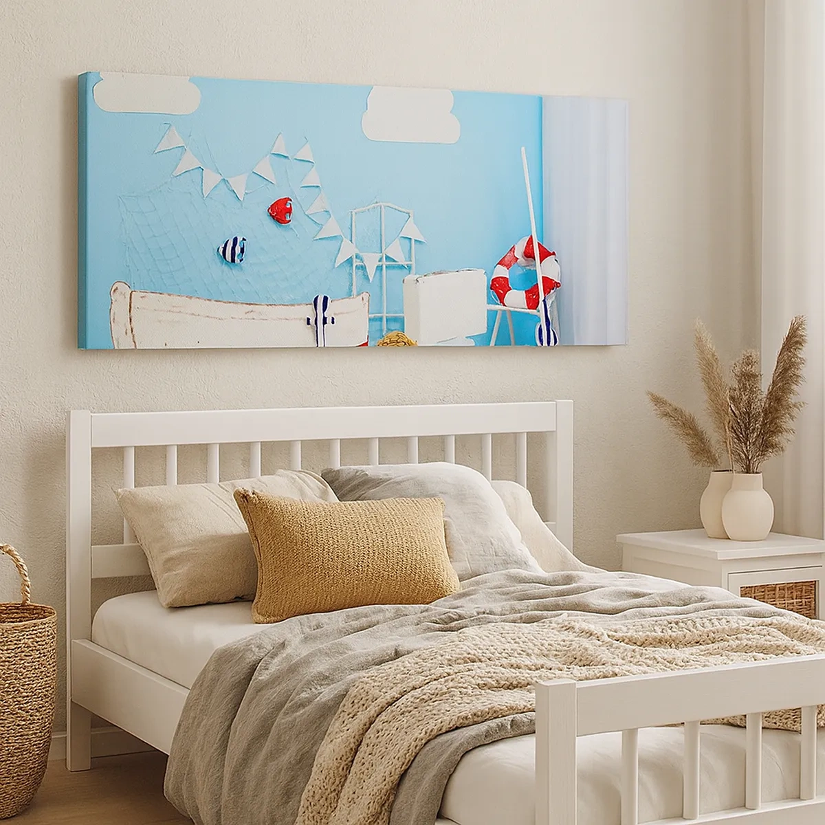 Bild auf Leinwand - Leinwandbild - Die Sehnsucht eines Kindes nach Abenteuer - 30x30 cm