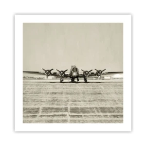 Poster - Wie immer bereit - 50x50 cm