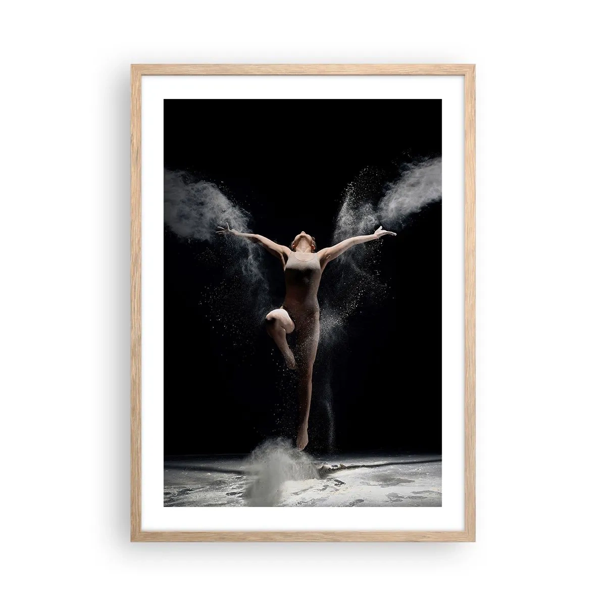 Poster in einem Rahmen aus heller Eiche - Elfen existieren - 50x70 cm