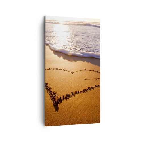 Bild auf Leinwand - Leinwandbild - Urlaubsgeständnis - 45x80 cm